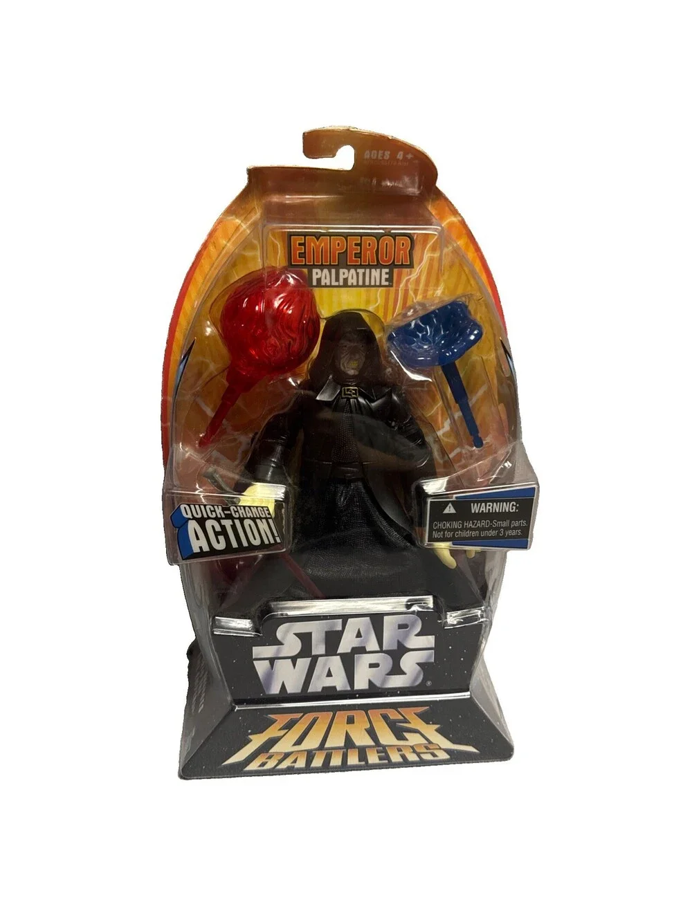 Star Wars Force Battlers Emperor Palpatine Action Figure Hasbro 2005 New Sealed